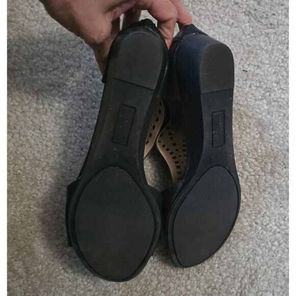 Black Dexflex Comfort Sandals Size 8.5 - Like New - Picture 5 of 7